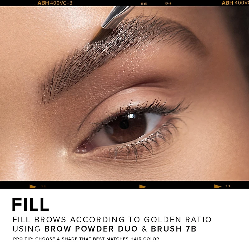 Pinceau à sourcils biseauté à double extrémité 7B