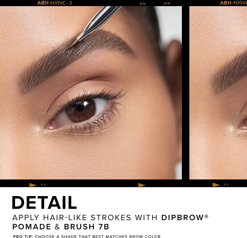 Dual-Ended Angled Powder Eyebrow Brush 7B