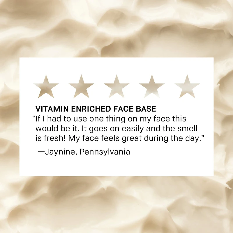 Base hydratante vitaminée pour le visage avec vitamine C et acide hyaluronique