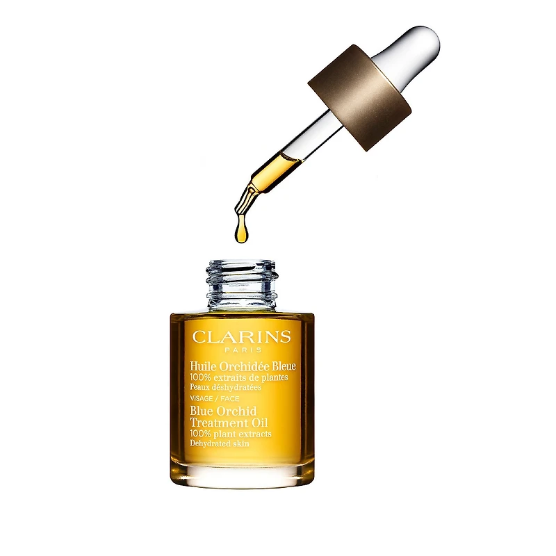 Huile soin du visage hydratante et éclatante Orchidée bleue