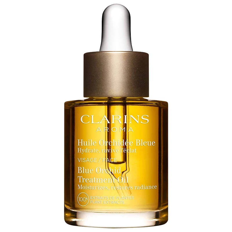 Clarins Blue Orchid Radiance & Hydrating Face Treatment Oil 1 oz/ 30 mL