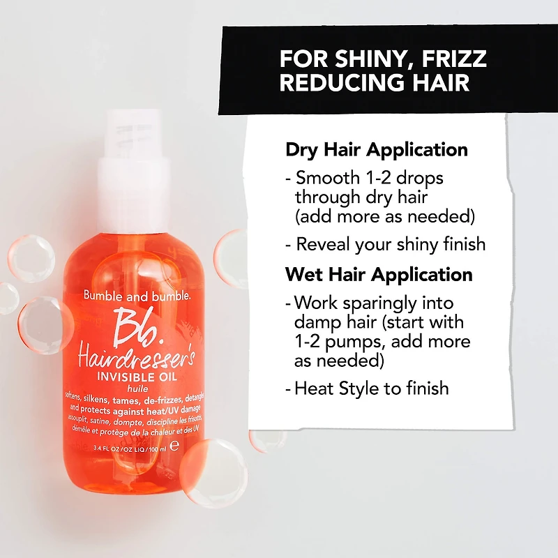 Hairdresser's Invisible Oil Frizz Reducing Hair