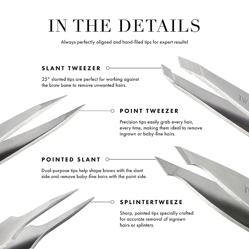 Pink Perfection Pointed Slant Tweezer