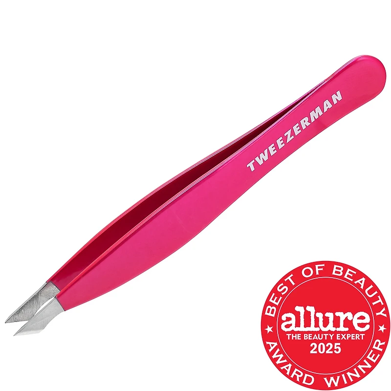TWEEZERMAN Pink Perfection Pointed Slant Tweezer