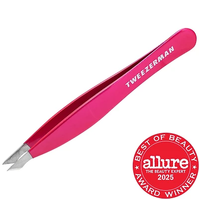 TWEEZERMAN Pink Perfection Pointed Slant Tweezer
