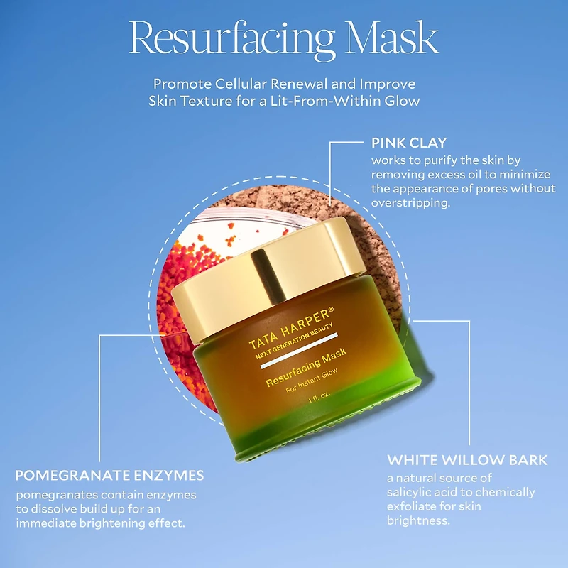 Masque resurfaçant aux BHA pour illuminer et camoufler les taches pigmentaires.