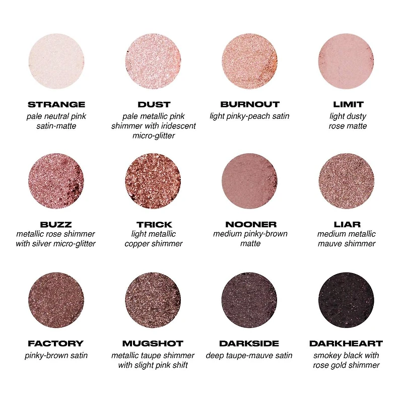 Palette de fards à paupières rose doux Naked3