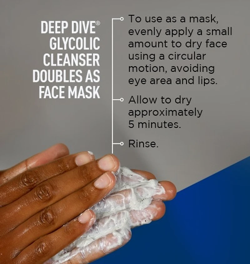Nettoyant visage glycolique Deep Dive™