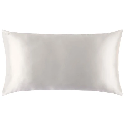 Slip Silk Pillowcase - King White/Off-white