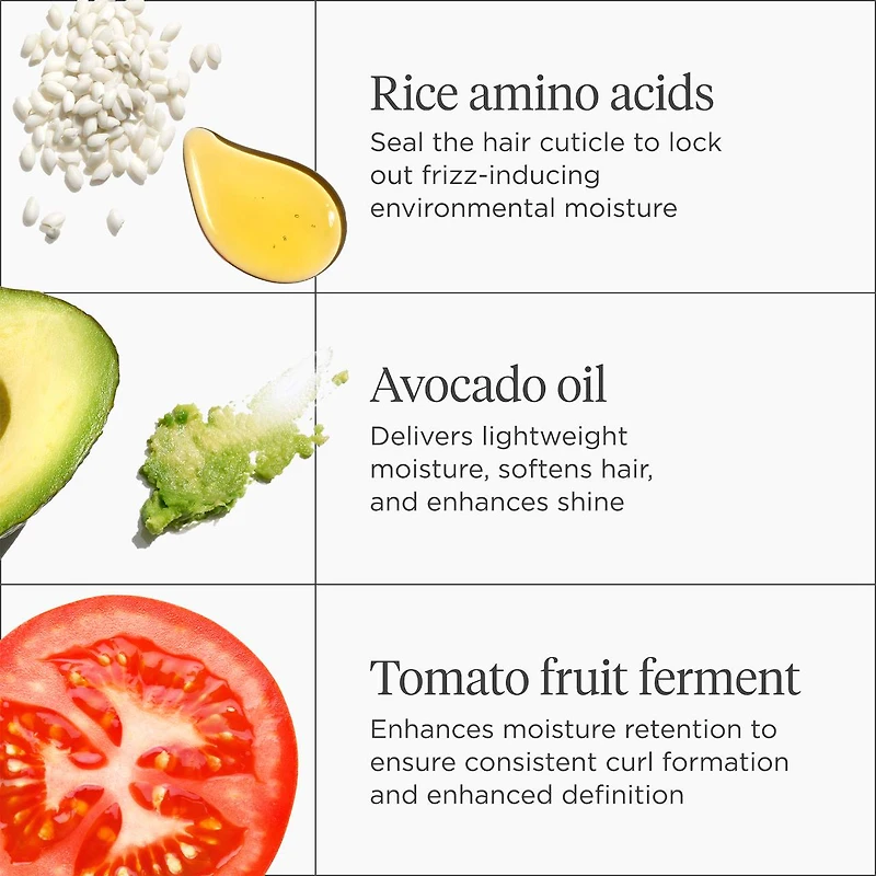 Crème de définition sans rinçage acide aminé de riz + avocat Curl Charisma™