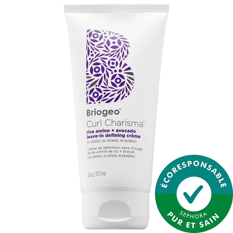 Crème de définition sans rinçage acide aminé de riz + avocat Curl Charisma™
