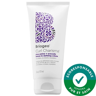 Crème de définition sans rinçage acide aminé de riz + avocat Curl Charisma™