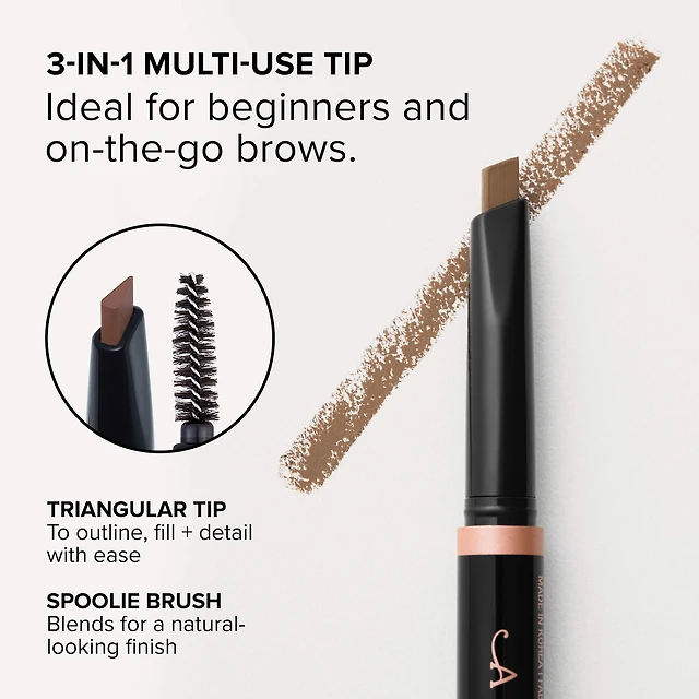 Brow Definer 3-in-1 Easy Define, Fill, & Detail Eyebrow Pencil