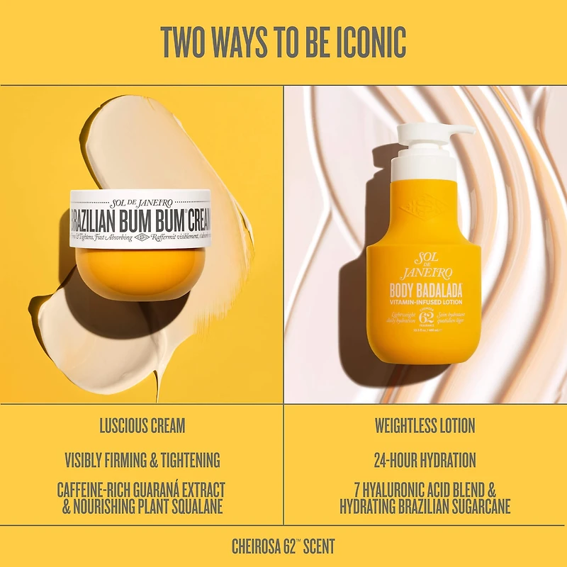 Mini Brazilian Bum Bum Visibly Firming Refillable Body Cream with Caffeine-Rich Guaranà