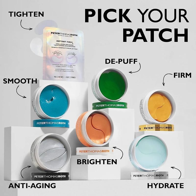 24K Gold Firming Hydra-Gel Eye Mask Patches for Fine Lines and Dark Circles