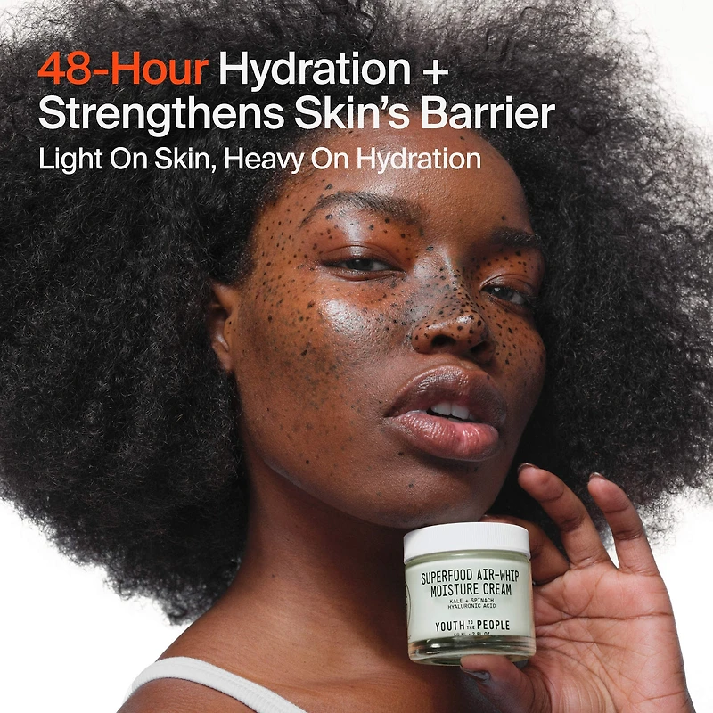 Hydratant léger pour le visage aux superaliments AirWhip à l’acide hyaluronique