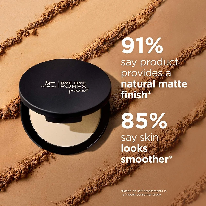 Poudre fixatrice pressée translucide Bye Bye Pores