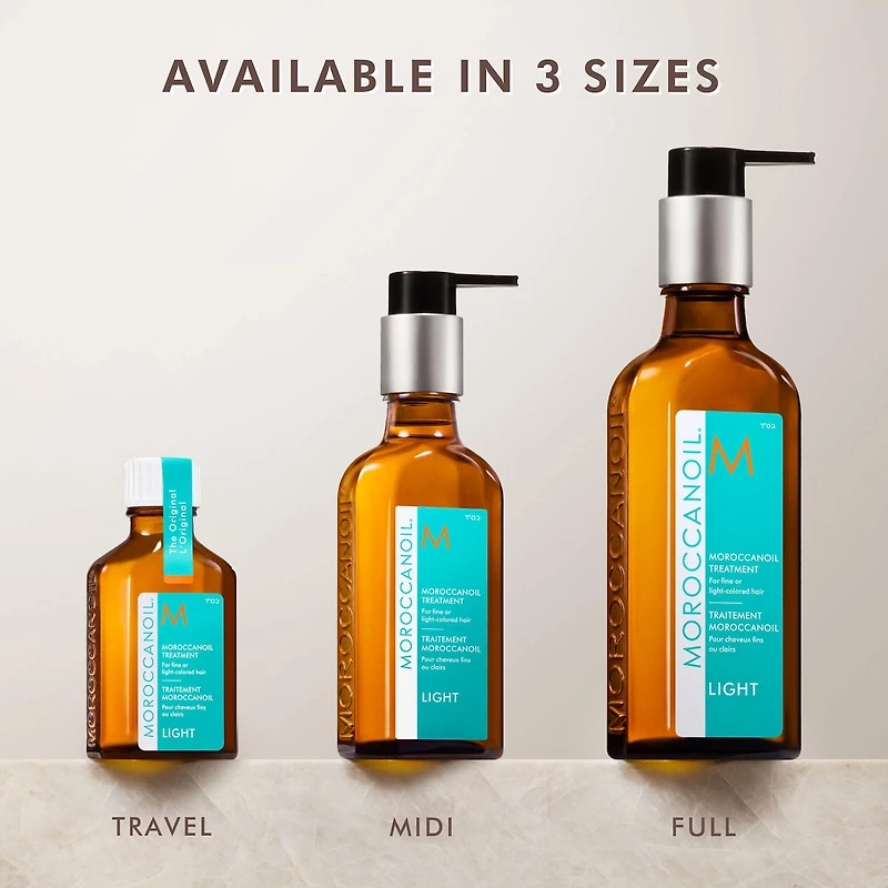 Huile capillaire légère Moroccanoil pour cheveux fins
