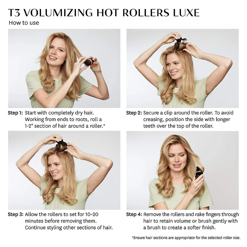 Rouleaux chauffants volumateurs LUXE spécial Volume, Densité et Brillance