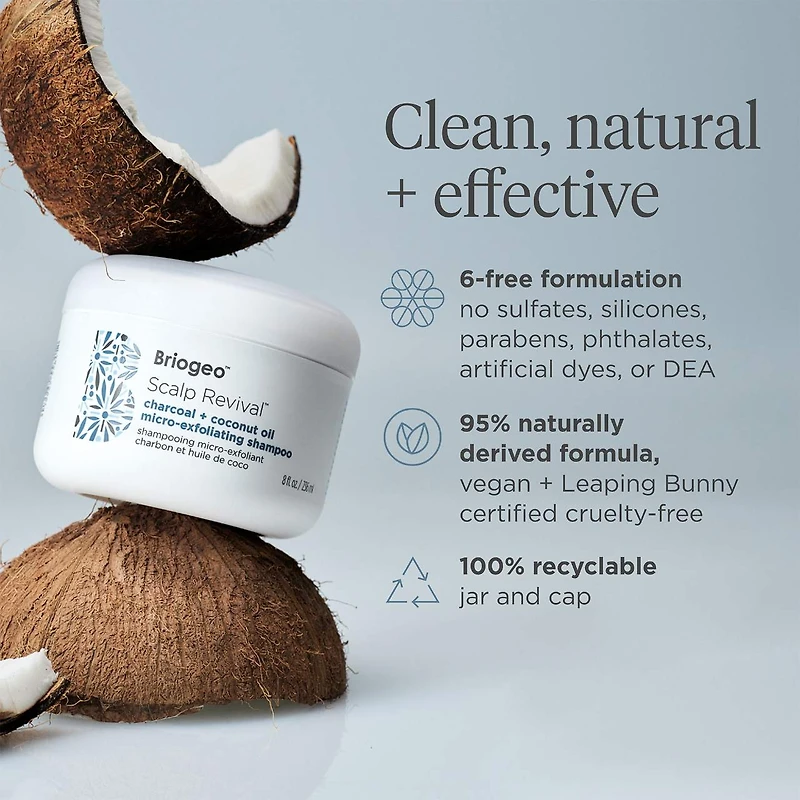 Shampoing micro-exfoliant charbon et huile de coco pour cuir chevelu Scalp Revival™