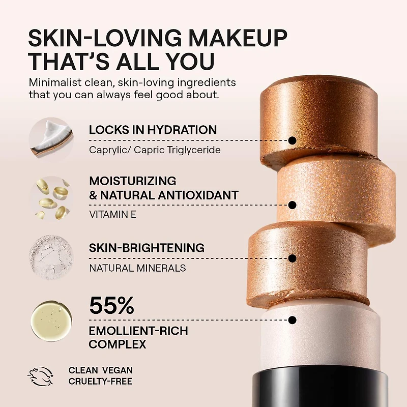 Bâton illuminateur en crème Nudies Glow