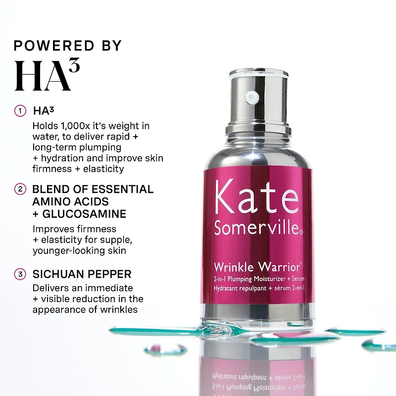 Wrinkle Warrior™ 2-in-1 Plumping Moisturizer + Hyaluronic Serum