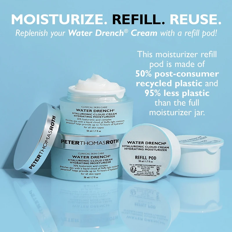 Crème hydratante effet vapeur à l’acide hyaluronique Water Drench