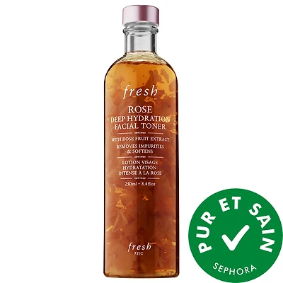 Lotion tonique hydratation profonde à la rose et l’acide hyaluronique