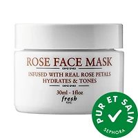 Masque visage à la rose