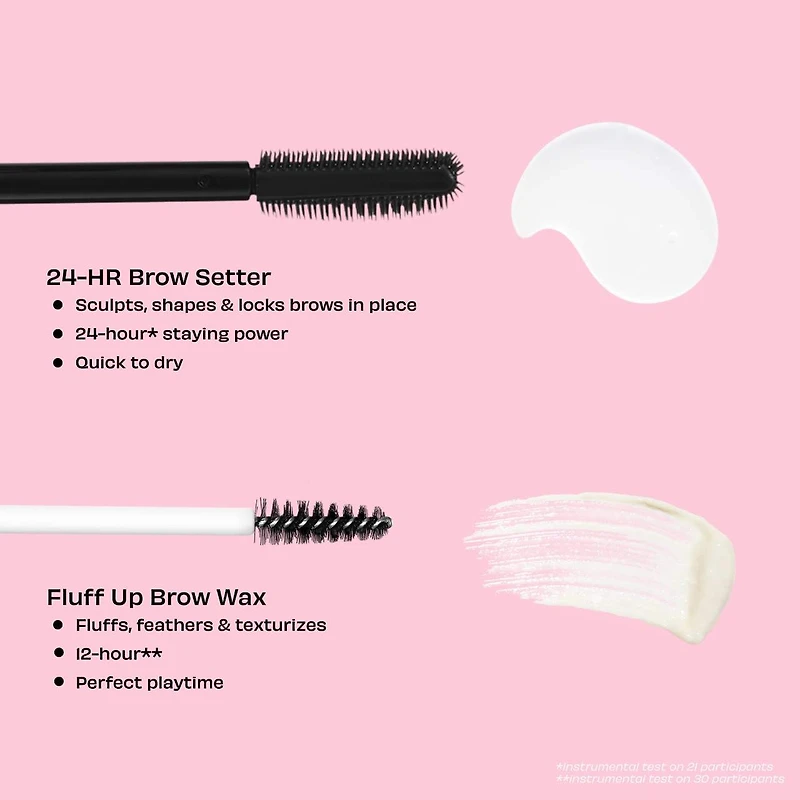 Gel à sourcils transparent 24-HR Brow Setter avec effet laminé