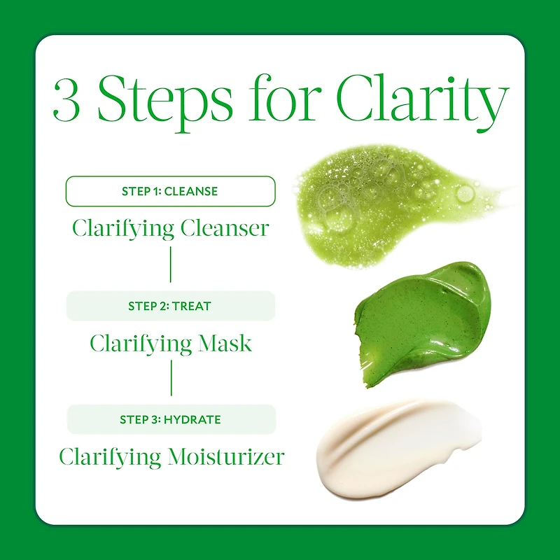 Masque purifiant avec AHA + BHA et acide salicylique pour les rougeurs