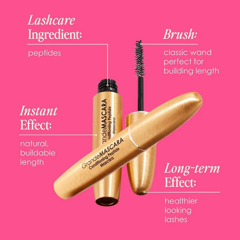 Mascara revitalisant aux peptides GrandeMASCARA