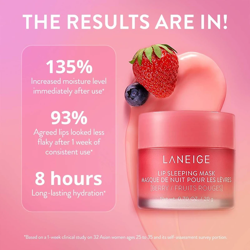 Masque de nuit pour les lèvres hydratation intense avec vitamine C