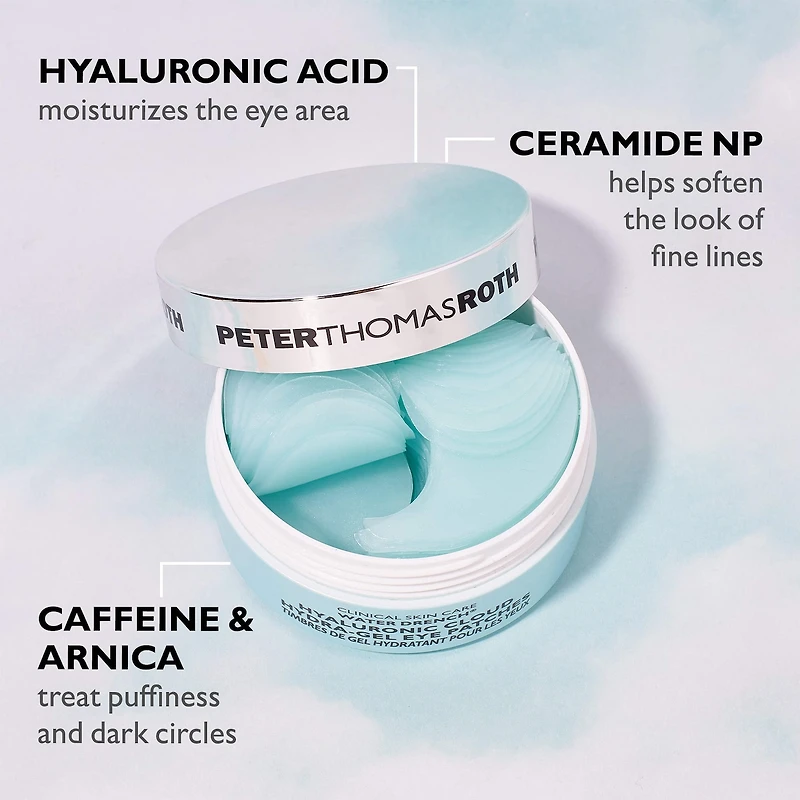 Water Drench® Hyaluronic Acid Eye Mask Patches for Hydration and Dark Circles