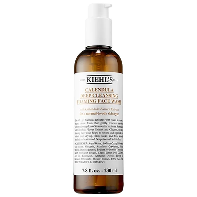 Nettoyant moussant visage en profondeur à la calendula