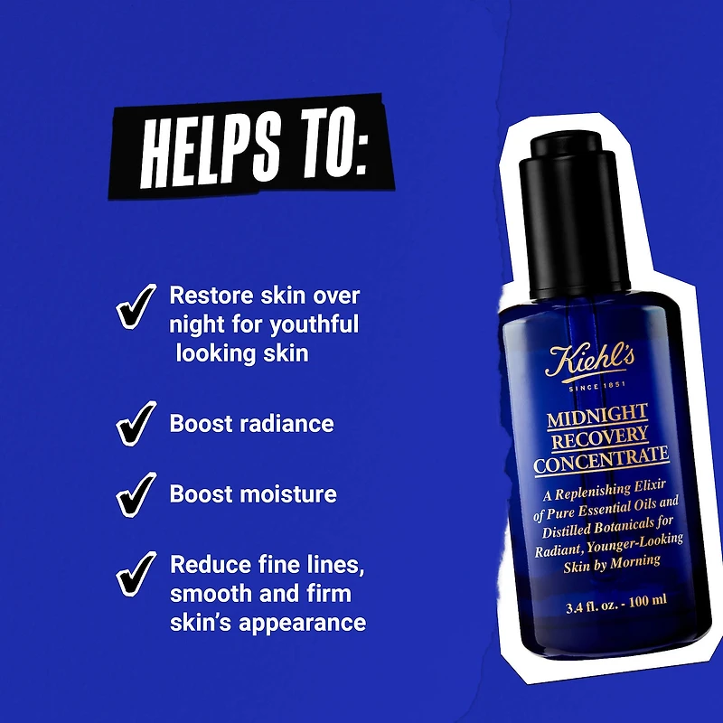 Huile hydratante concentrée pour le visage Midnight Recovery
