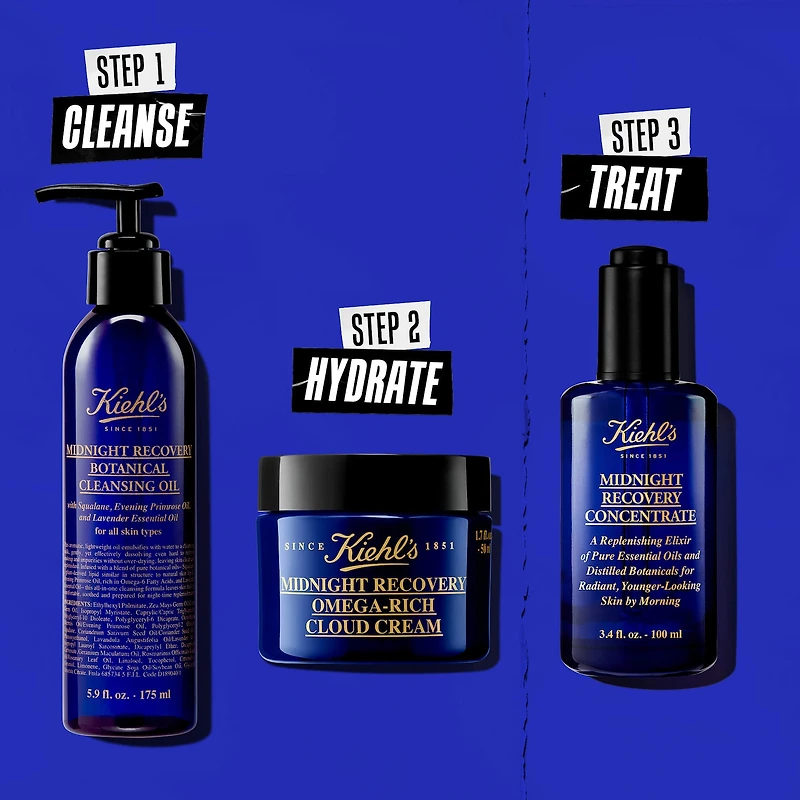 Huile hydratante concentrée pour le visage Midnight Recovery