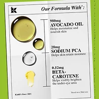 Crème hydratante de soins des yeux à l’avocat