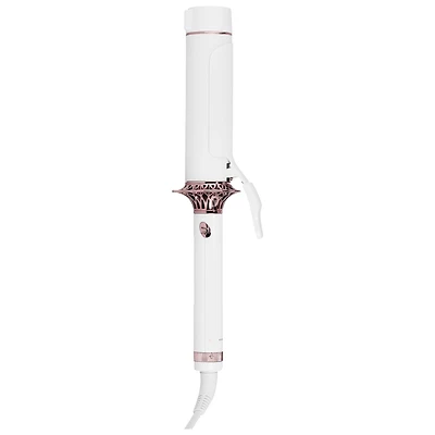 T3 BodyWaver 1.75" Professional Ceramic Styling Iron for Waves and Volume (White & Rose Gold)