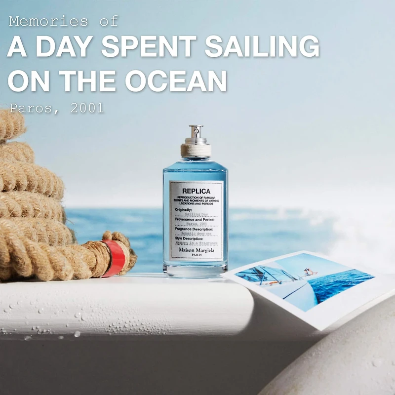 Eau de toilette avec accord aquatique et iris Sailing Day REPLICA’