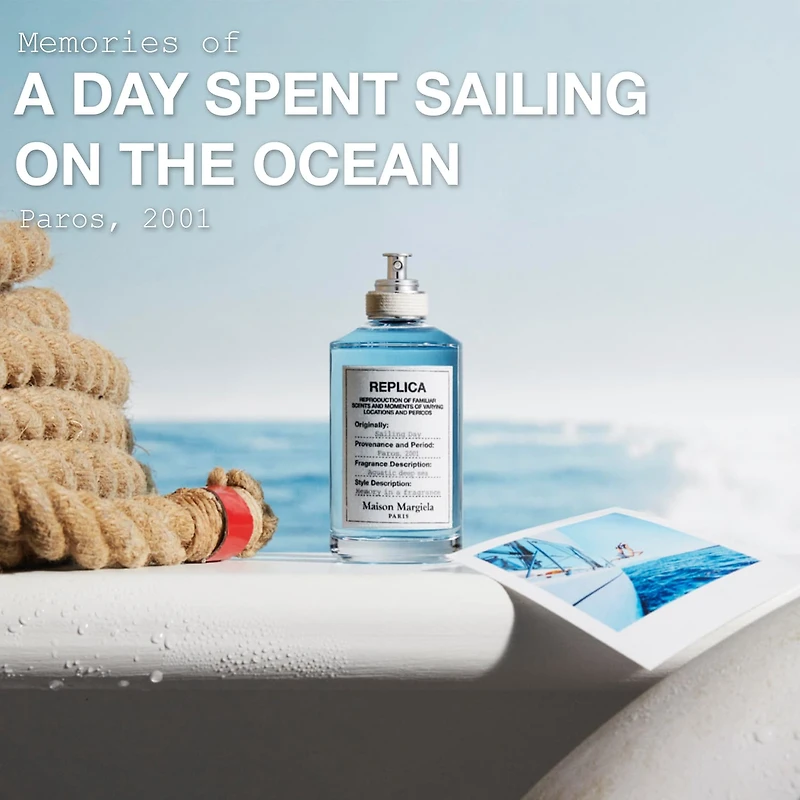 Eau de toilette avec accord aquatique et iris Sailing Day REPLICA’