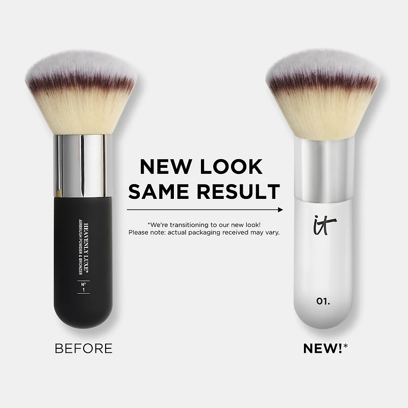 Pinceau aéorgraphe poudre et produit bronzant Heavenly Luxe n°1