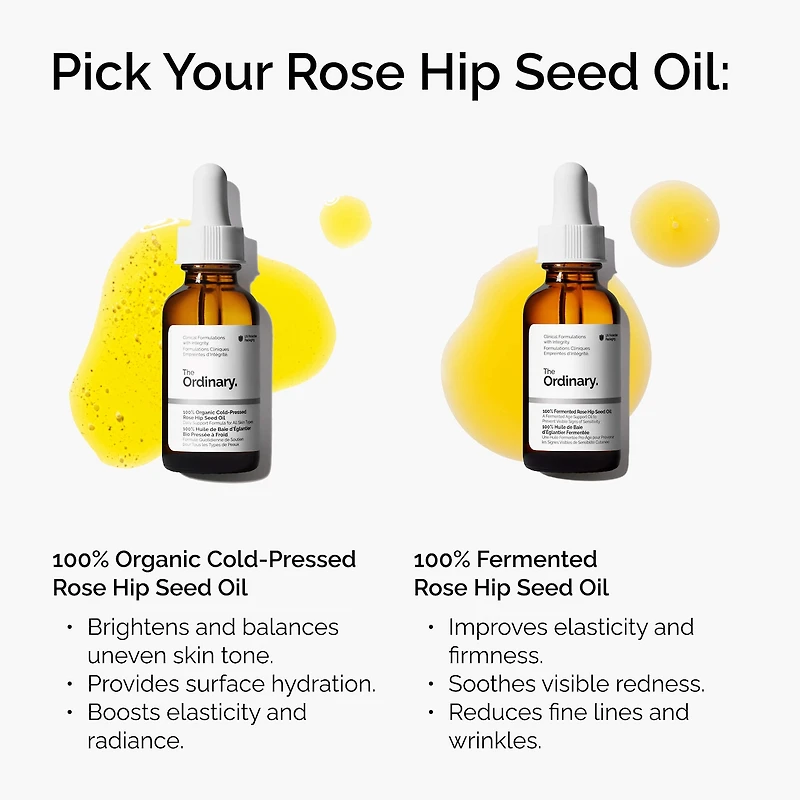  100% Organic Cold-Pressed Rose Hip Seed Oil for Skin Elascicity