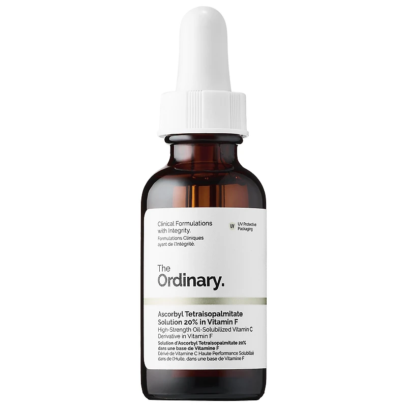 The Ordinary Ascorbyl Tetraisopalmitate Solution 20% in Vitamin F for Hydration and Brightening 1 oz/ 30 mL