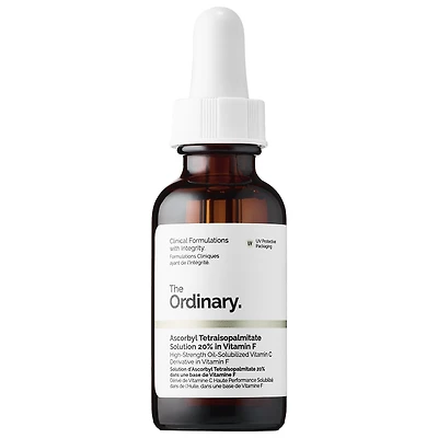 The Ordinary Ascorbyl Tetraisopalmitate Solution 20% in Vitamin F for Hydration and Brightening 1 oz/ 30 mL