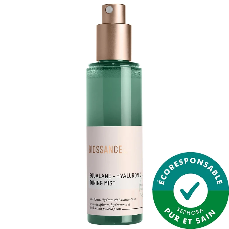 Biossance Brume tonifiante Squalane + Acide hyaluronique 2.53 oz / 75 mL