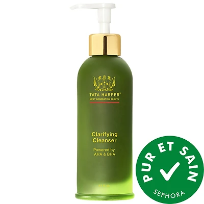 Nettoyant clarifiant avec BHA et AHA pour les pores, le contrôle du sébum et les rougeurs