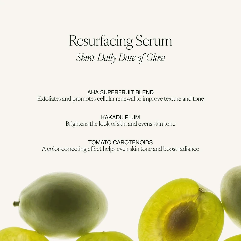 Resurfacing & Brightening AHA + BHA Serum with Vitamin C