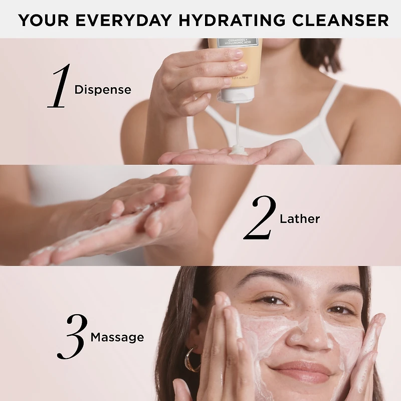 Confiance dans un sérum nettoyant hydratant pour le visage