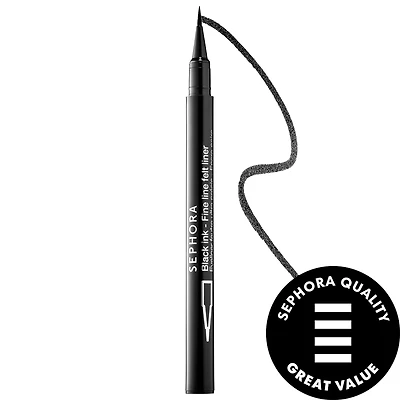 Fine Line Waterproof Felt Tip Liquid Eyeliner